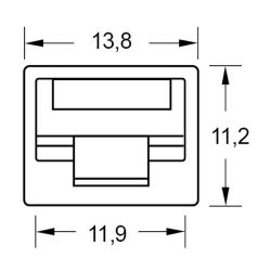Zeichnung-Abdeckkappe-Typ-PJS-45-fuer-RJ-45-Buchse