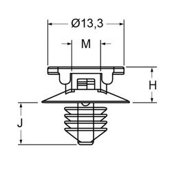 Zeichnung1-Kabelbindersockel-Steckmontage-Typ-SST-5-7