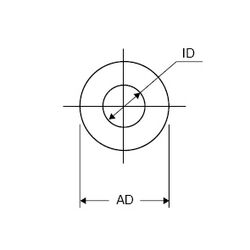Zeichnung-Ferrit-Ringkern-Typ-TR
