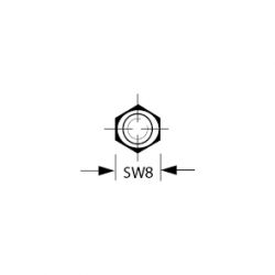 Zeichnung-Abstandsbolzen-Schluesselweite-8