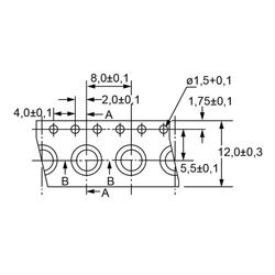 Zeichnung-Abstandhalter-Typ-AH-SMID-M-Tape