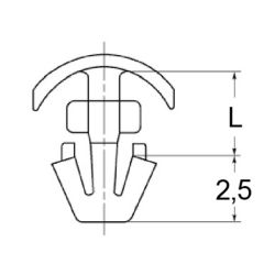 Zeichnung-Spreizniet-Typ-F