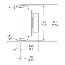 Zeichnung-Rotationsdaempfer-Typ-RD-CF5