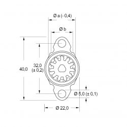 Zeichnung-Rotationsdaempfer-Typ-RD-DA