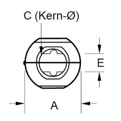 Zeichnung-Klappferrit-Typ-TF