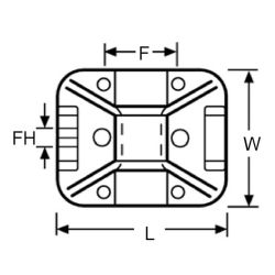 Zeichnung-Befestigungssockel-Typ-TY8G1S