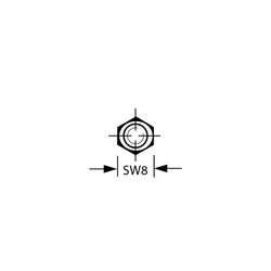Zeichnung-Abstandsbolzen-Schluesselweite-8