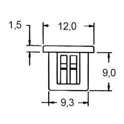 Zeichnung-LWL-Blindlochabdeckung-Typ-BPE-SC