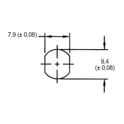Zeichnung-LWL-Blindlochabdeckung-Typ-BPE-ST-Montageloch