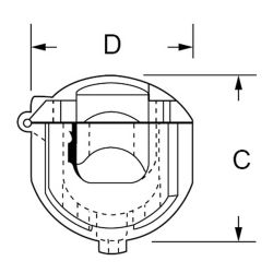 Zeichnung-Kabelzugentlastung-Typ-KZ-VR