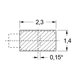 Zeichnung-Leiterplattenkontakt-Typ-LKS-1113-Loedpadempfehlung