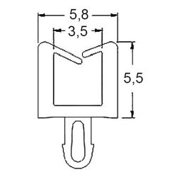 Zeichnung-Leitungshalter-mit Rastfuss-Typ-MWS-08