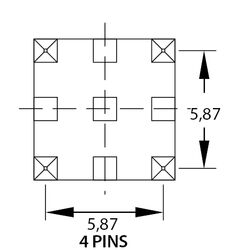 Zeichnung-Powerelement-Typ-PE-THR-C-4-Pins
