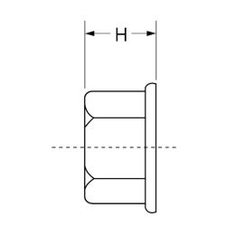 Zeichnung-Sechskantmutter-mit-Flansch