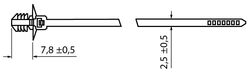 Zeichnung2-Kabelbinder-mit-Steckfuß-Typ-T8RDP5