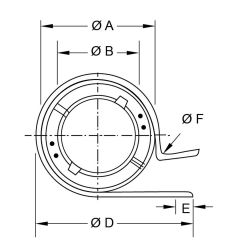 Zeichnung-Klappferrit-Typ-TRCN