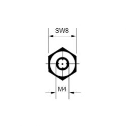 Zeichnung-Abstandsbolzen-Schluesselweite-8