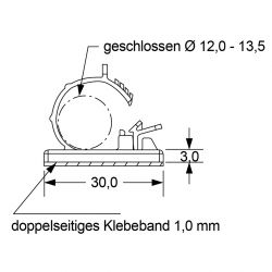 Zeichnung-Rundkabelhalter-Typ-AC-13