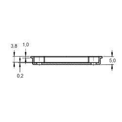 Zeichnung-D-Sub-Abdeckung-Typ-AHDS-15B