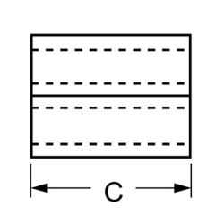 Zeichnung-Flachbandkabelferrit-Typ-FKG