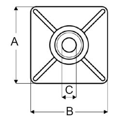 Zeichnung-Befestigungssockel-Typen-KS-SS-2