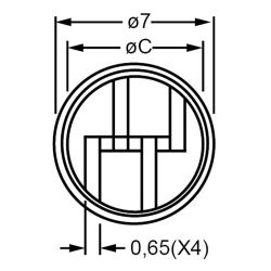 Zeichnung-LED-Abstandhalter-Typ-LED54-5,5-bis-LED54-10