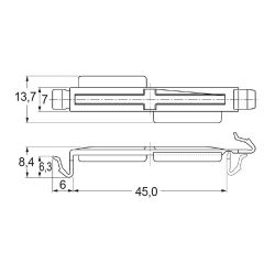Zeichnung-Flachbandkabelhalter-Typ-RFC-45V0