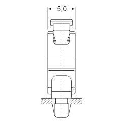 Zeichnung-Kabelhalter-mit-Rastfuss-Typ-RLMS