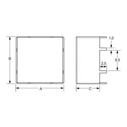 Zeichnung-Abschirmgehaeuse-Typ-SB-5F