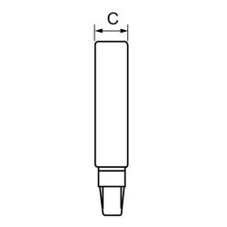 Zeichnung-Kabelhalter-mit-Rastfuss-Typ-TCHD-18