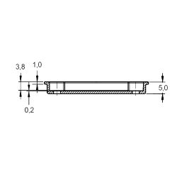 Zeichnung-D-Sub-Abdeckung-Typ-AHDS-15B
