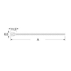 Zeichnung-Perlenkabelbinder-Typ-PKB
