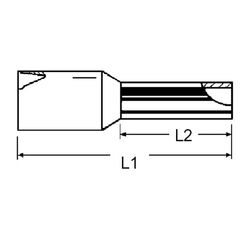 Zeichnung-isolierte-Aderendhuelse