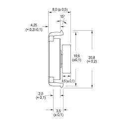 Zeichnung-Rotationsdaempfer-Typ-RD-CD3D
