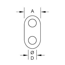 Zeichnung-Ferrit-Doppellochkern