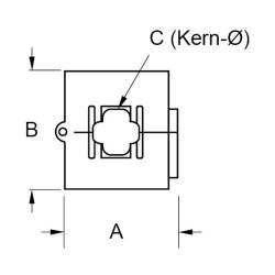 Zeichnung-Klappferrit-Typ-TF