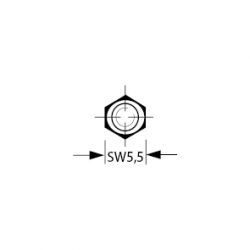Zeichnung-Abstandsbolzen-Schluesselweite-5-5