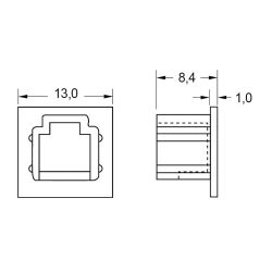 Zeichnung-Abdeckkappe-Typ-CRJ-11-2