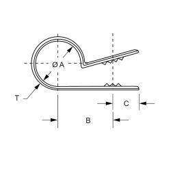 Zeichnung-Erdungsschelle-Typ-NK-NS
