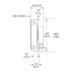 Zeichnung-Rotationsdaempfer-Typ-RD-CD3A
