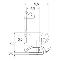 Zeichnung-Kabelhalter-mit-Rastfuss-Typ-RMCS-1V0
