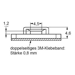 Zeichnung-Befestigungssockel-Typ-TY3G1S