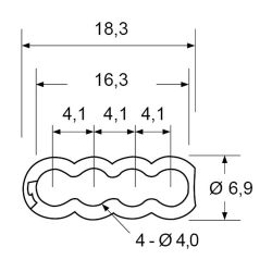 Zeichnung-Kabelhalter-Typ-4WC-4